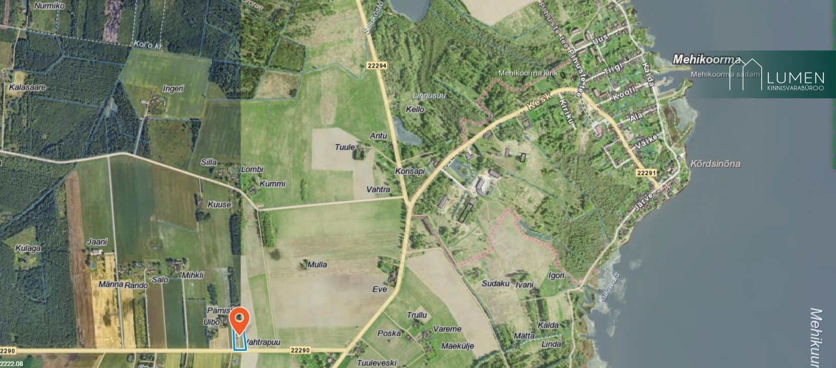 Põlva maakond, Räpina vald, Meeksi küla Vahtrapuu